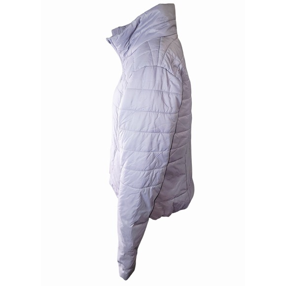 Under Armour Women Puffer Jacket Size Large Purple Quilted Full Zip Lightweight - Picture 3 of 9
